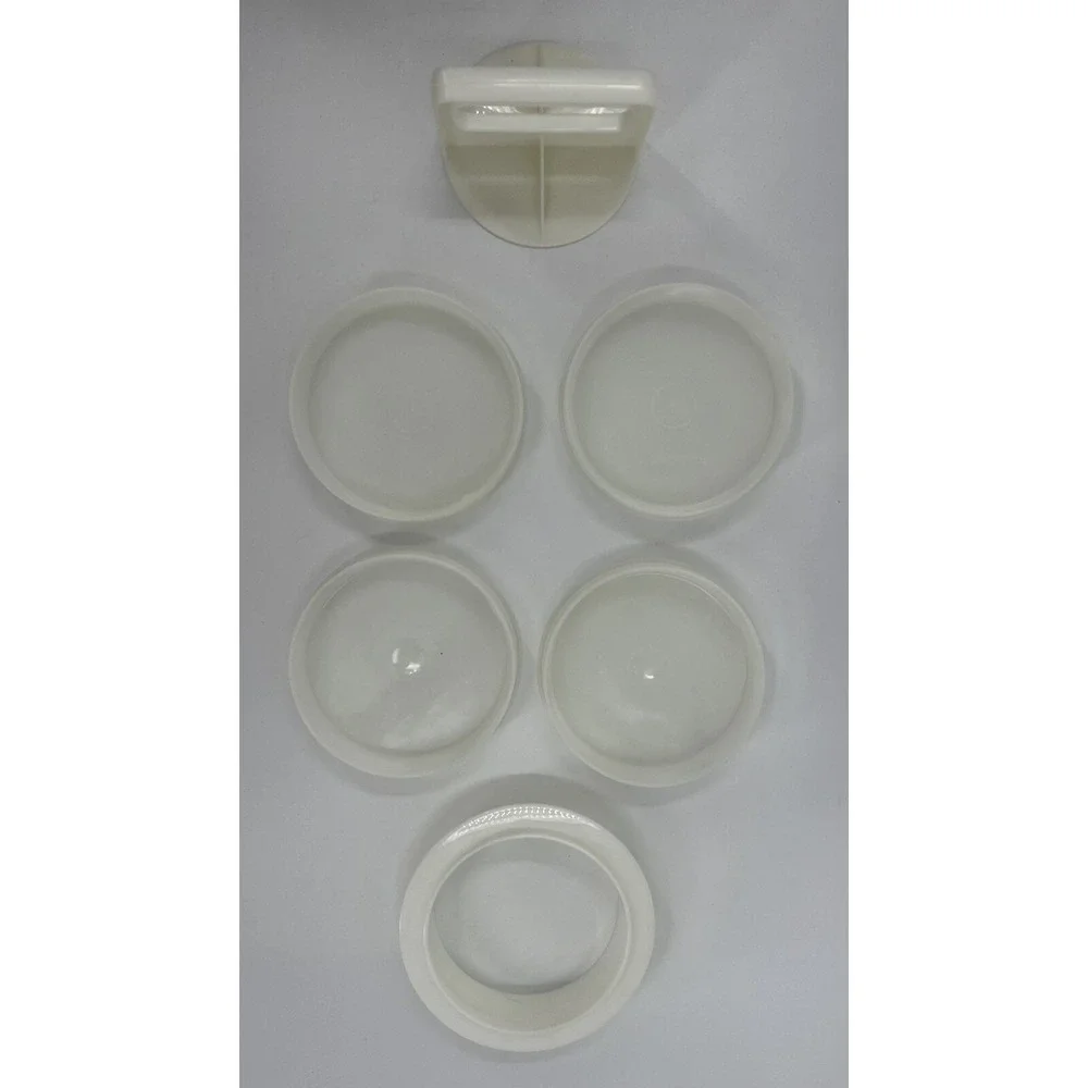 Tupperware Vintage‎ Hamburger Press & Four Keepers 4